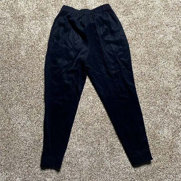 Everlane Womens Black Japanese GoWeave Jogger Pants Zip Gold Zipper Size 6 - Picture 7 of 11